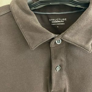 STRUCTURE Men’s Polo Short Sleeve Shirt    L